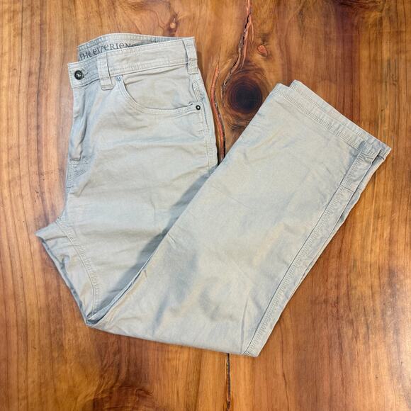 Prana Bronson Men's Jeans 36 x 32 Tan M4br32111 Denim Straight Cotton F4-1 - Picture 1 of 7